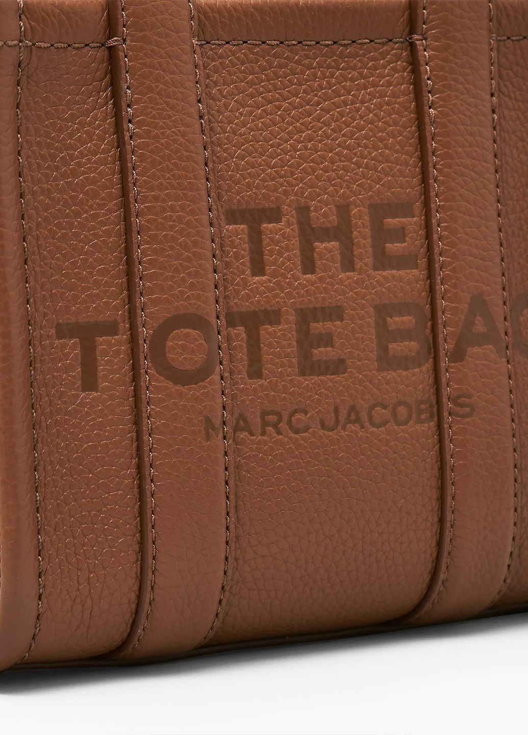 Marc Jacobs Leather Crossbody Tote Bag Brown