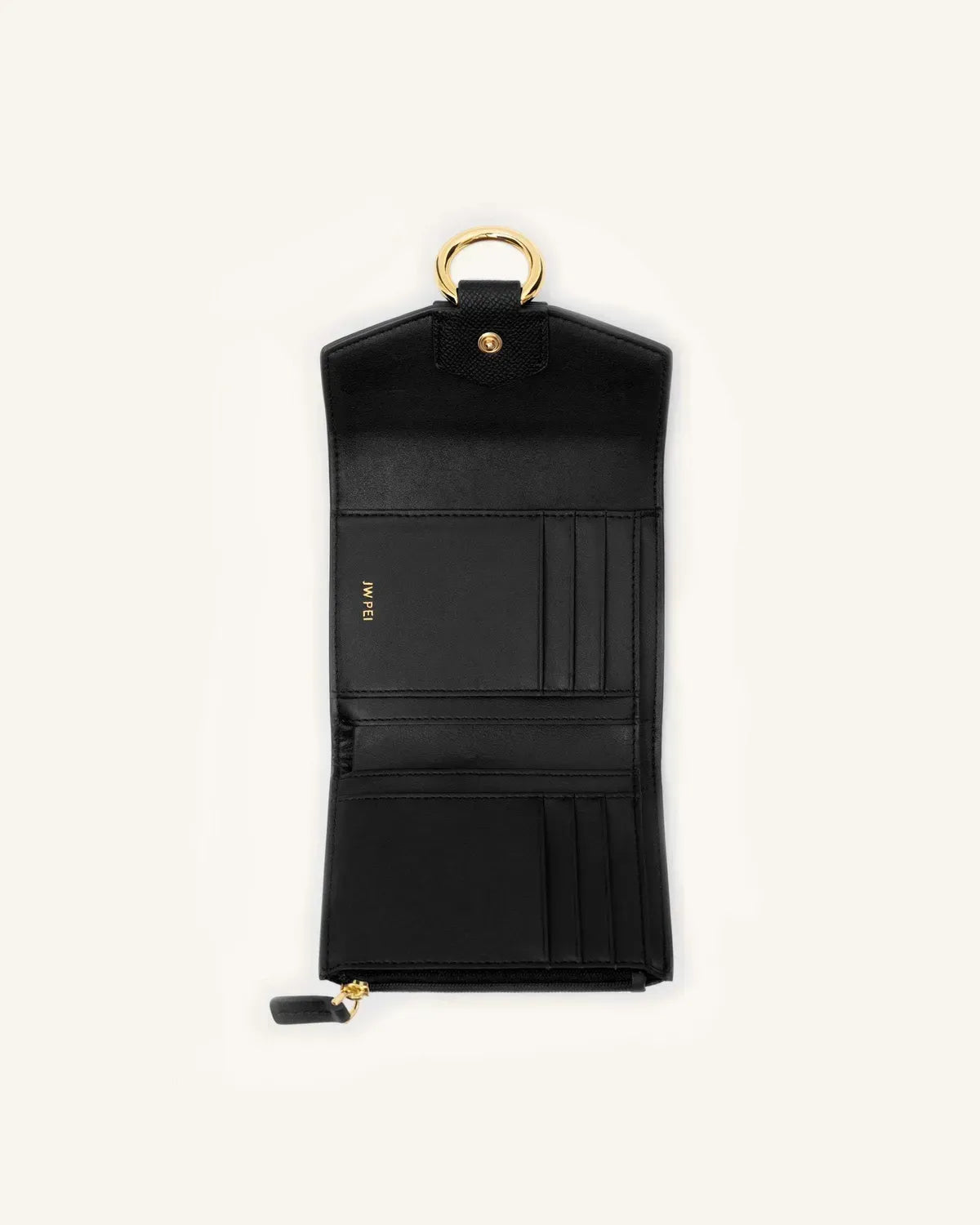 Жіночий гаманець JW PEI Stella Wallet, чорний (зерниста веганська шкіра) — фото 6