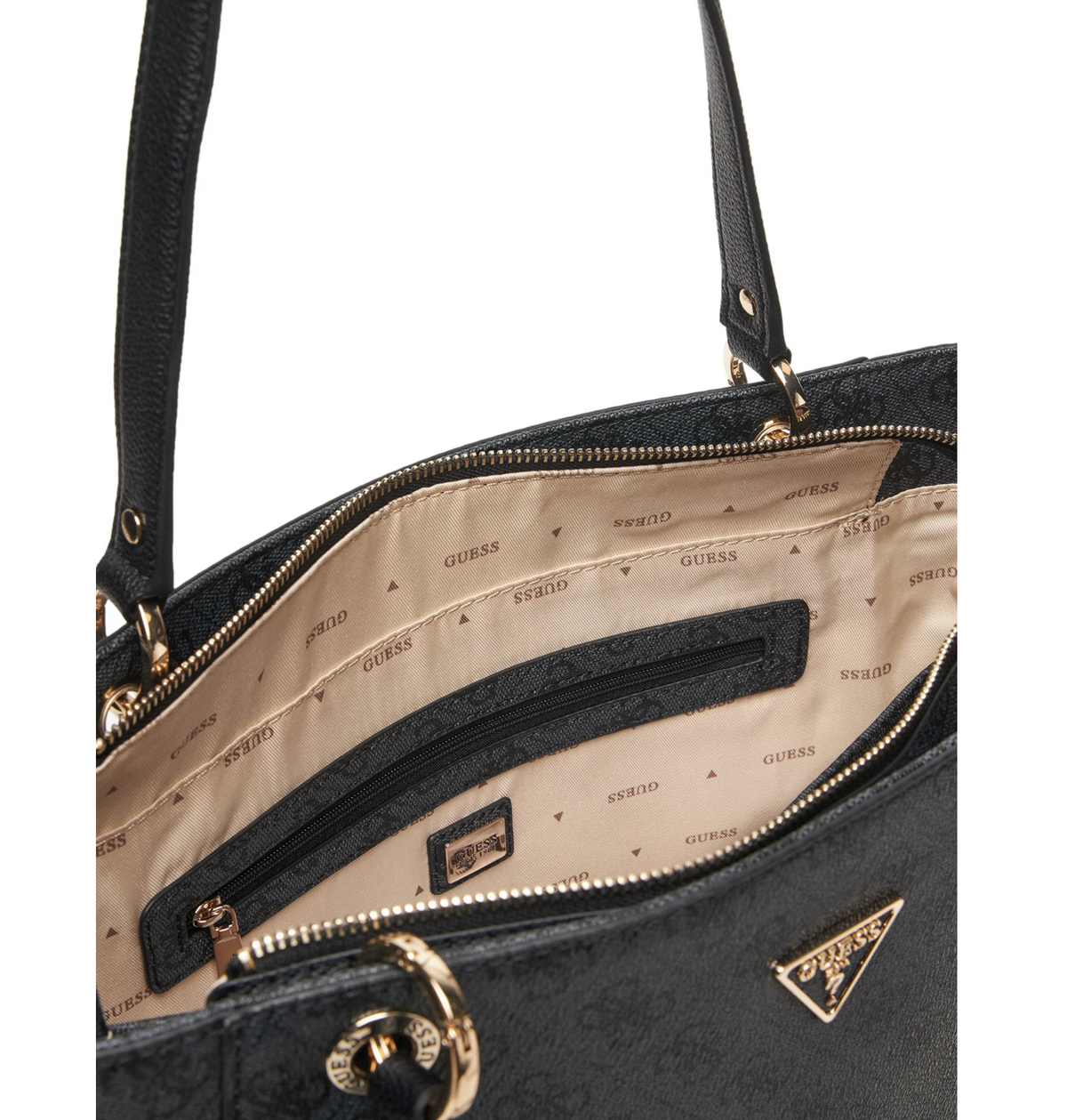 Сумка на плече жіноча GUESS Noelle II Coal Чорна