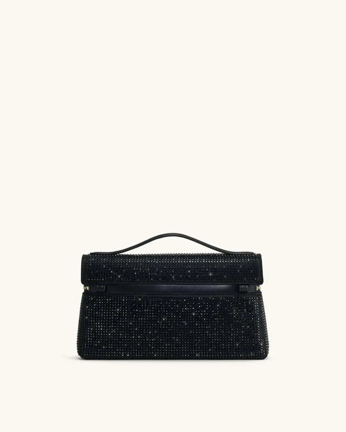 Жіноча сумка з верхньою ручкою JW PEI Thea Artificial Crystal Top Handle Bag, чорна — фото 15