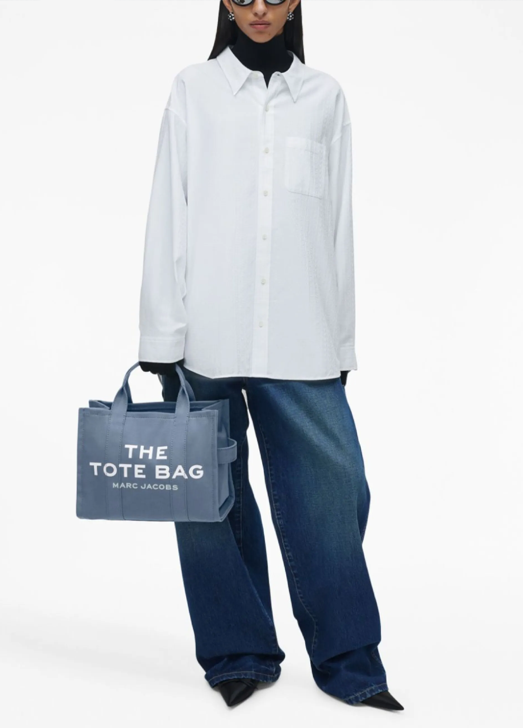 Marc Jacobs Canvas Medium Tote Bag Blue