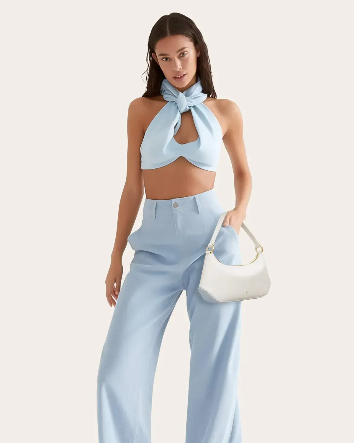 Жіноча сумка на плече JW PEI Lily Shoulder Bag, біла — фото 6