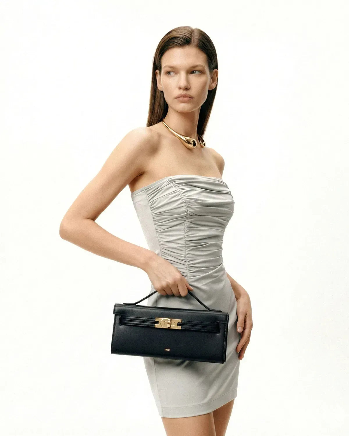 Жіноча сумка з верхньою ручкою JW PEI Bria Structured Top Handle Bag, чорна — фото 9