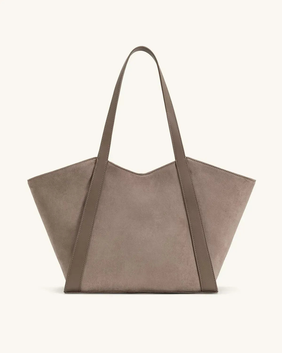 Жіноча сумка-тоут JW PEI Kiana Large Capacity Faux Suede Tote Bag, колір тауп — фото 9