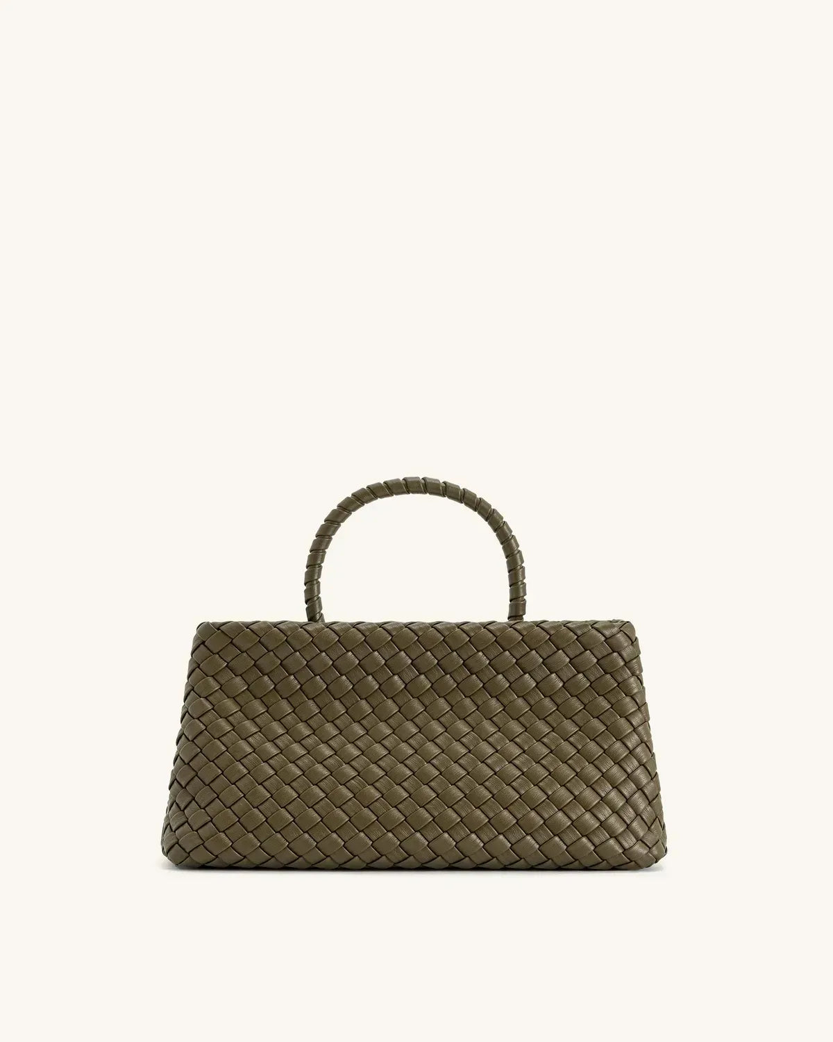 Жіноча сумка-тоут JW PEI Elora Woven Tote Bag, оливкова — фото 4