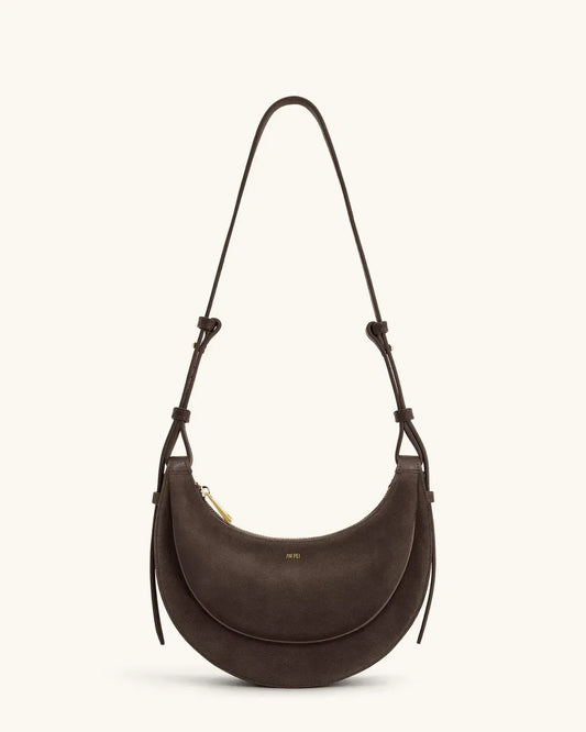 Жіноча сумка кросбоді JW PEI Sharon Faux Suede Crossbody Bag, кавова