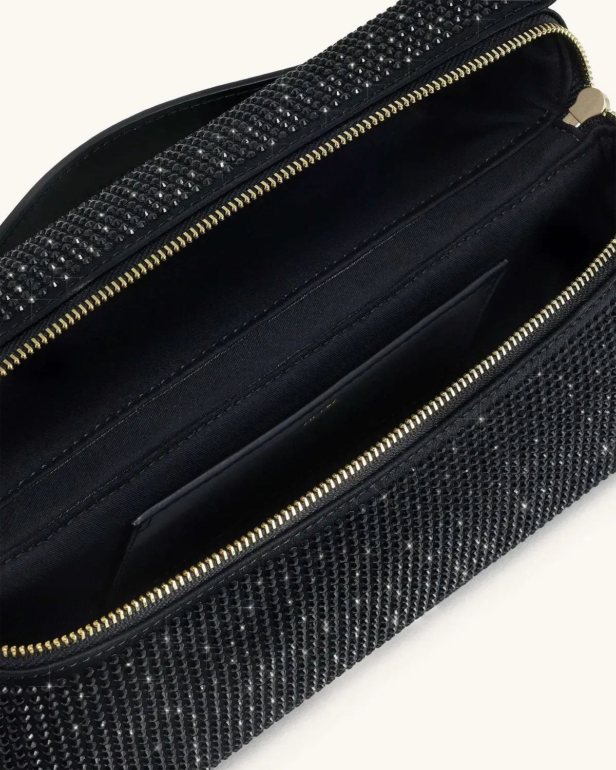 Жіноча сумка з верхньою ручкою JW PEI Thea Artificial Crystal Top Handle Bag, чорна — фото 12