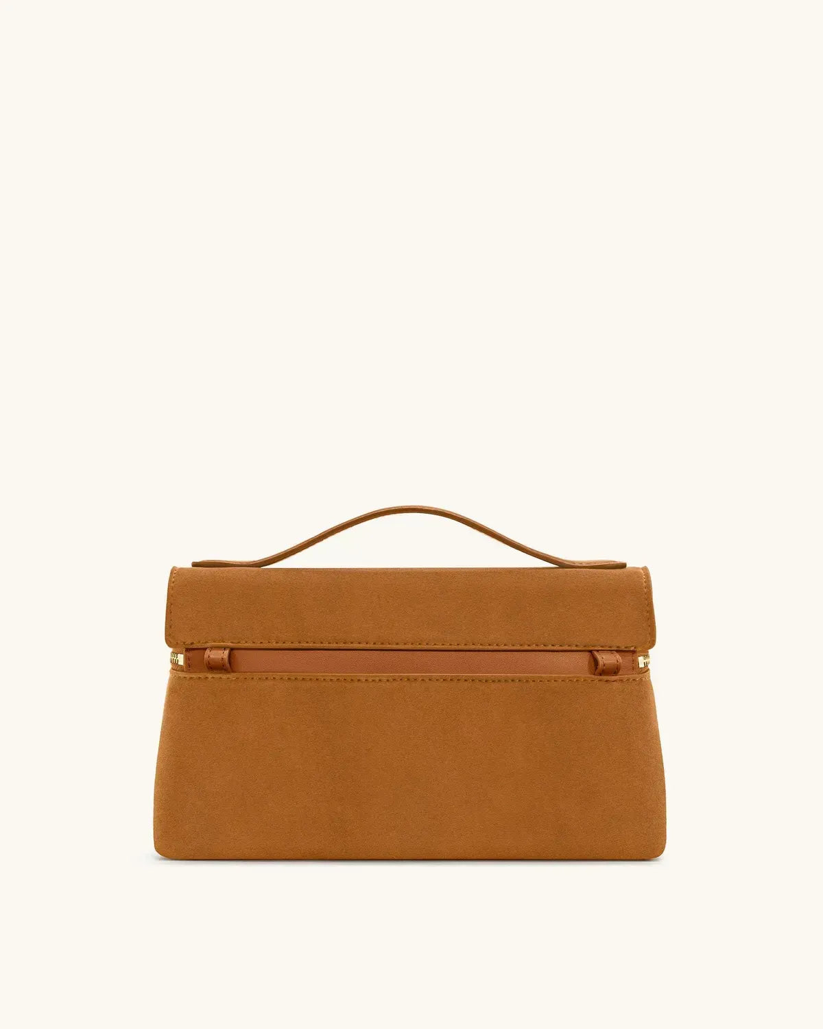 Жіноча сумка з верхньою ручкою JW PEI Thea Faux Suede Top Handle Bag, колір кемел — фото 4