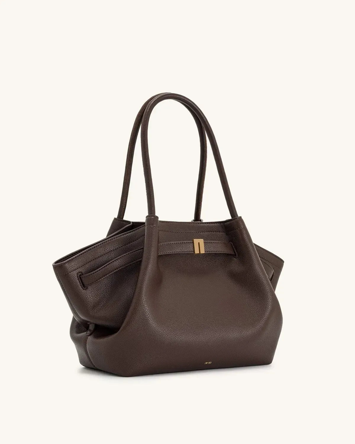 Жіноча сумка-тоут JW PEI Hana Medium Tote Bag, темно-коричнева — фото 3