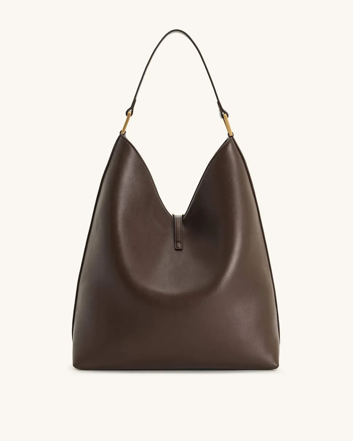 Жіноча сумка на плече JW PEI Aria Shoulder Bag, темно-коричнева — фото 7
