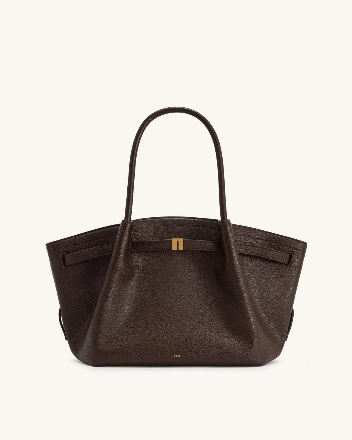 Жіноча сумка-тоут JW PEI Hana Medium Tote Bag, темно-коричнева — фото 2