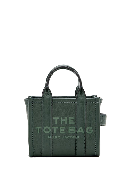 Marc Jacobs Leather Crossbody Tote Bag Green