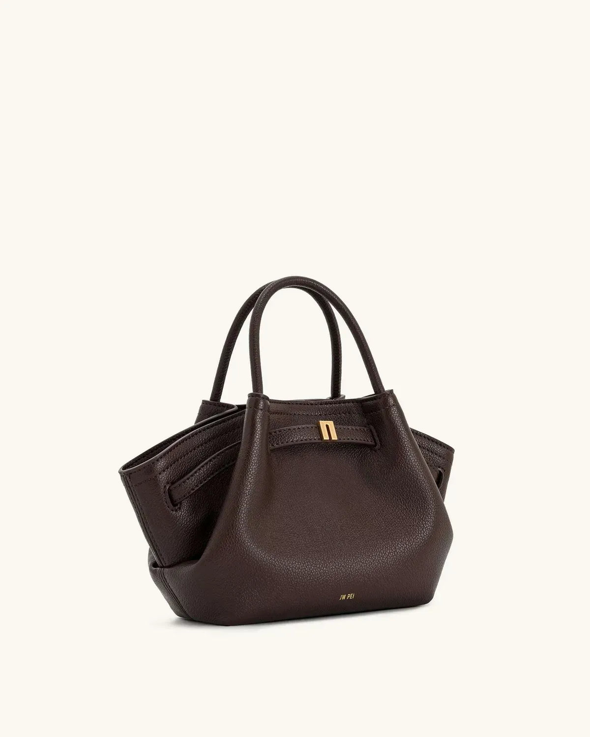 Жіноча сумка-тоут JW PEI Hana Mini Tote Bag, темно-коричнева — фото 3