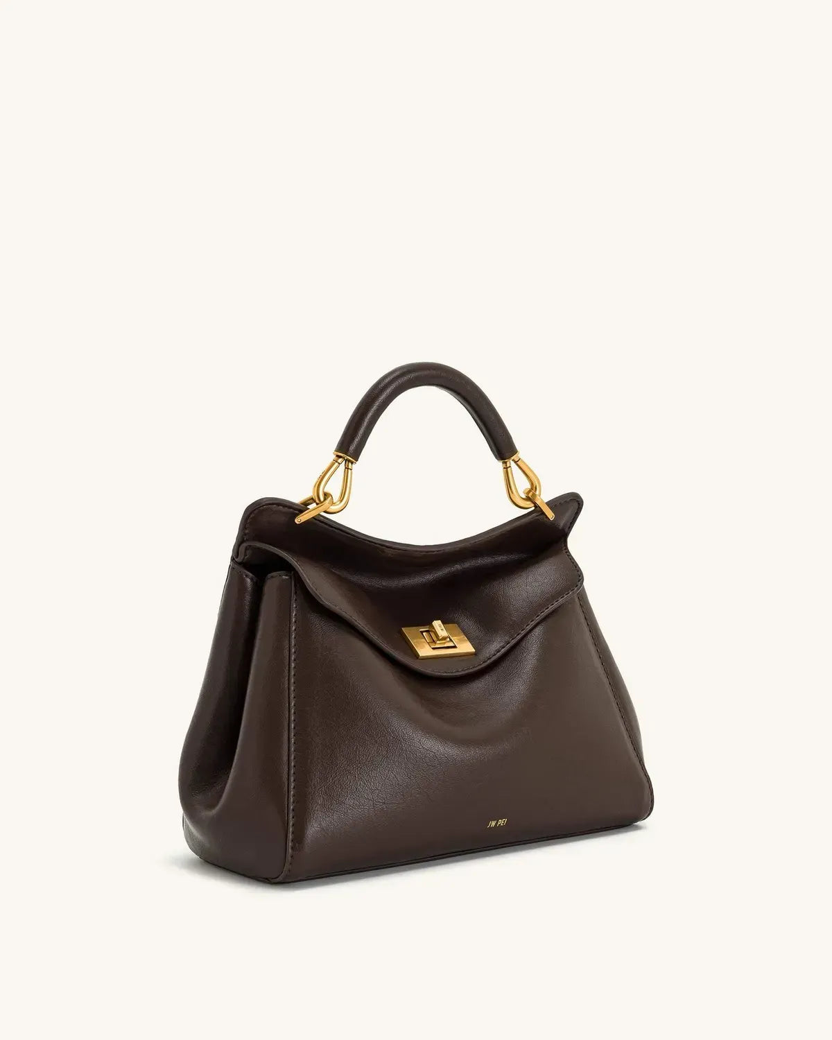 Жіноча сумка з верхньою ручкою JW PEI Lucia Classic Top Handbag, темно-коричнева — фото 2