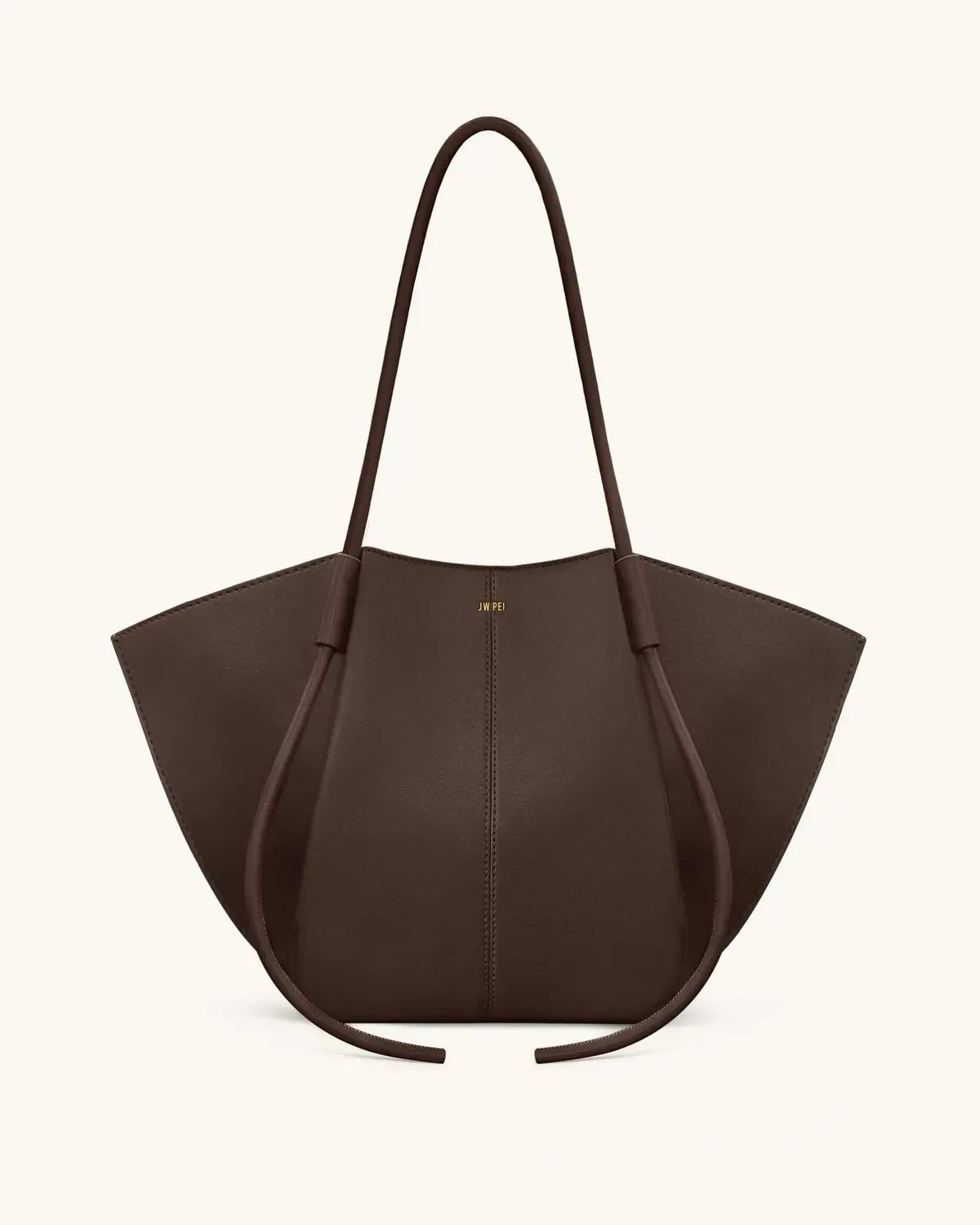 Жіноча сумка-тоут JW PEI Nala Wide Tote Bag, насичено-коричнева — фото 2