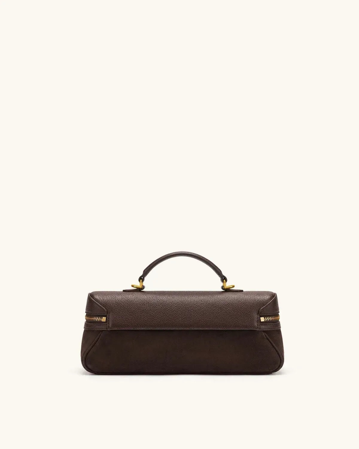 Жіноча сумка кросбоді JW PEI Cleo Faux Suede Vanity Bag, темно-коричнева — фото 3