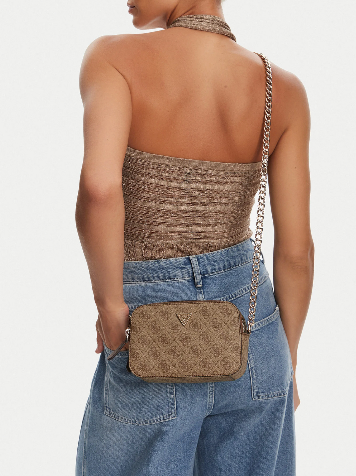 Сумка жіноча Guess Noelle II Crossbody Camera Коричнева