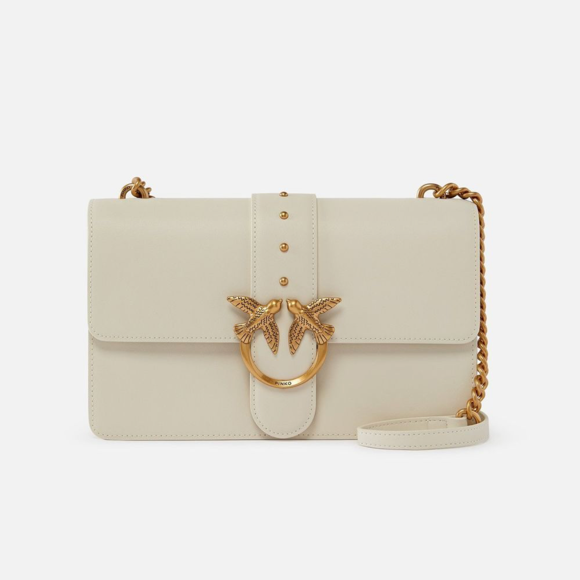 Сумка жіноча Pinko Love Bag One Simply Medium Bag in Leather White