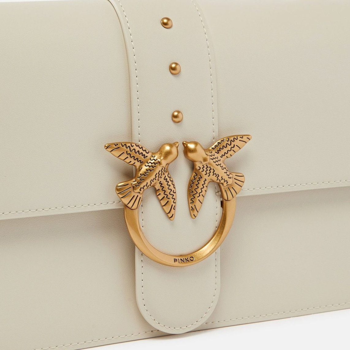 Сумка жіноча Pinko Love Bag One Simply Medium Bag in Leather White