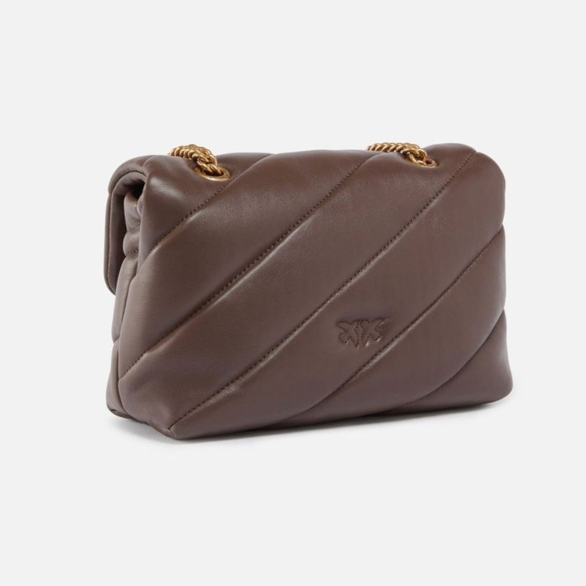 PINKO Small shoulder bag Love Bag Puff Maxi Quilt сумка жіноча коричнева