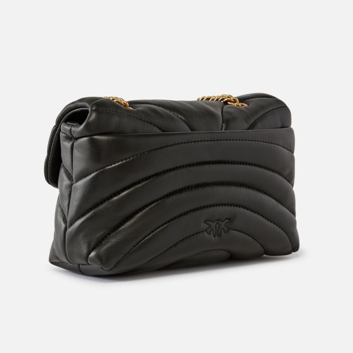 PINKO Love Bag Puff Butterfly mini Nappa Leather сумка жіноча чорна