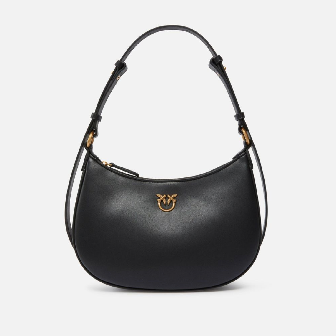 PINKO Small Shoulder Bag love half moon simply  сумка жіноча чорна