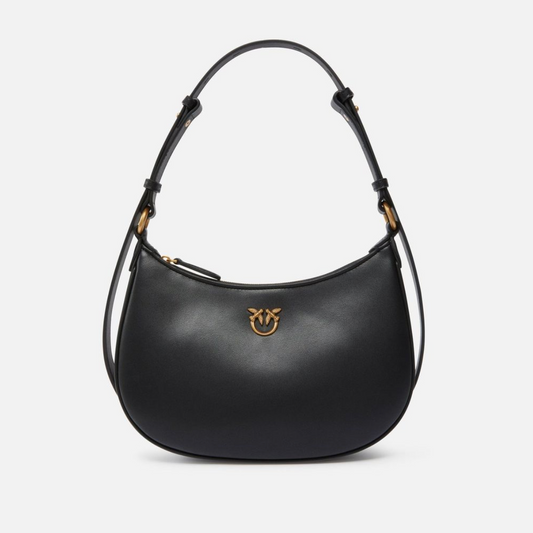 PINKO Small Shoulder Bag love half moon simply  сумка жіноча чорна