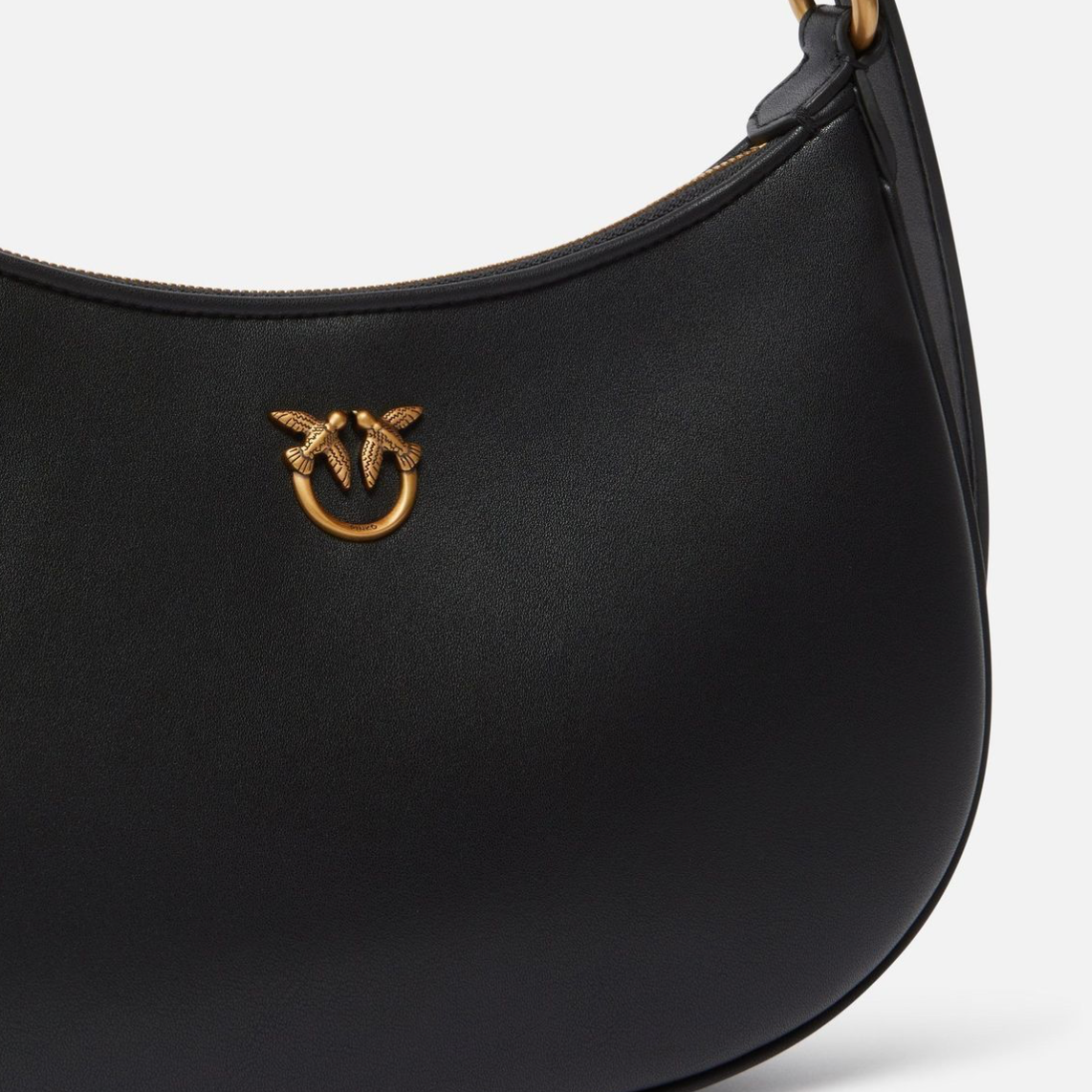 PINKO Small Shoulder Bag love half moon simply  сумка жіноча чорна
