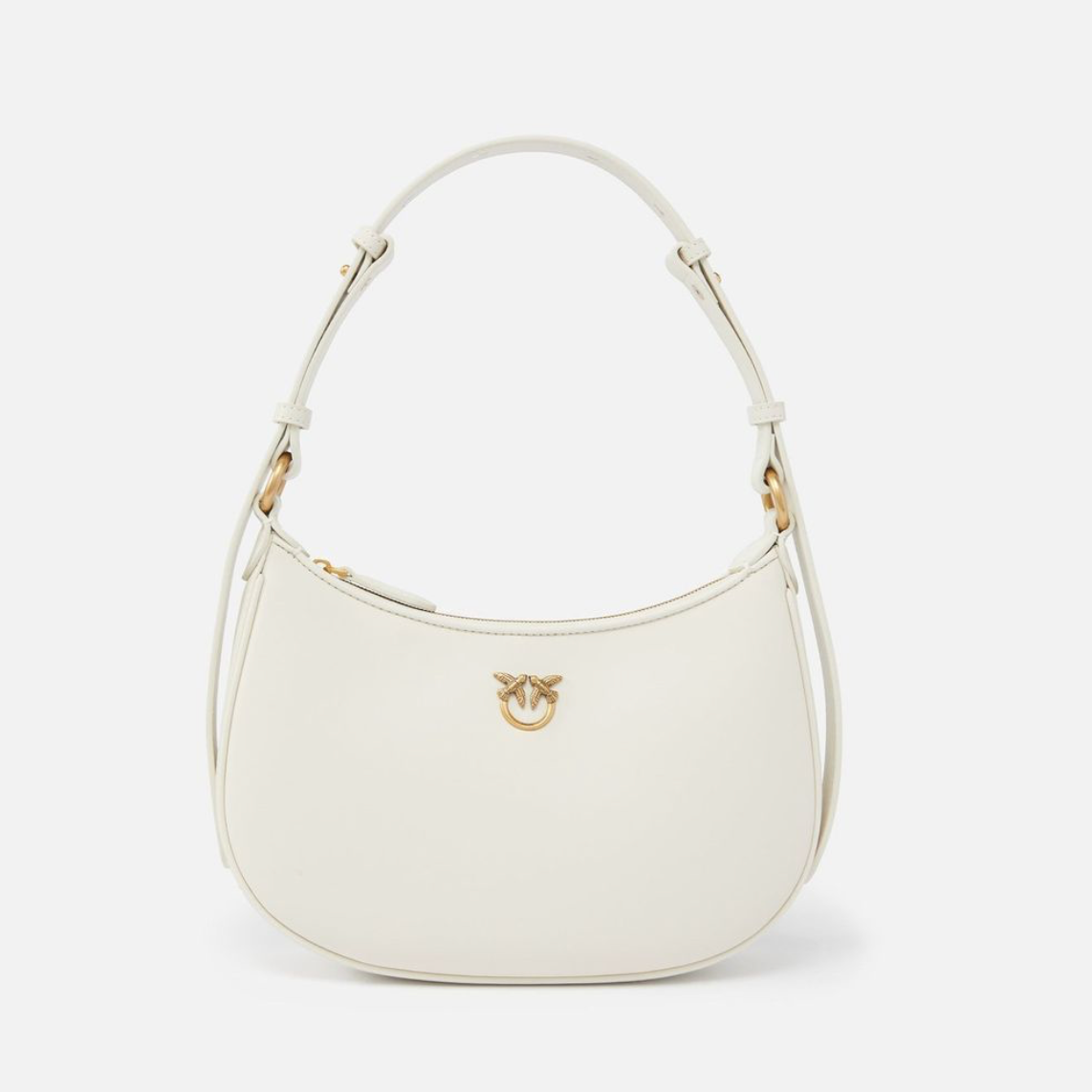 PINKO Small Shoulder Bag love half moon simply сумка жіноча біла