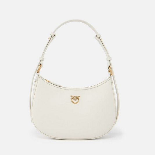 PINKO Small Shoulder Bag love half moon simply сумка жіноча біла