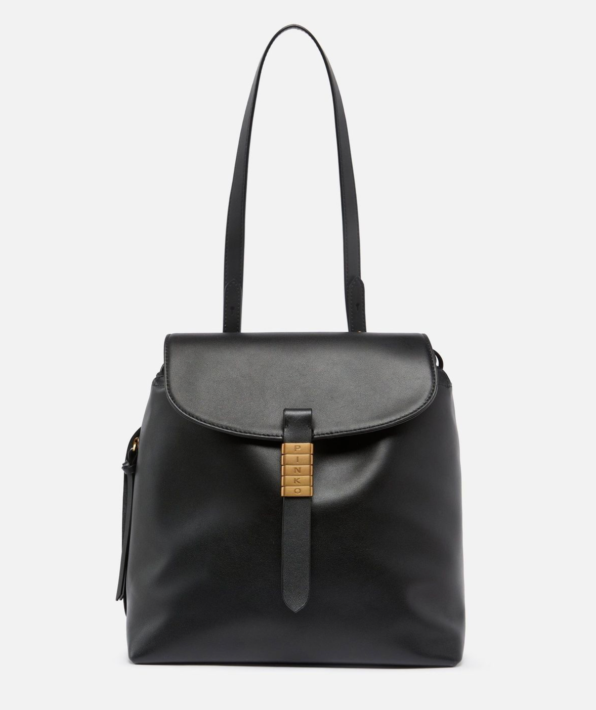 PINKO Medium Saddle Backpack in leather жіночий шкіряний рюкзак чорний