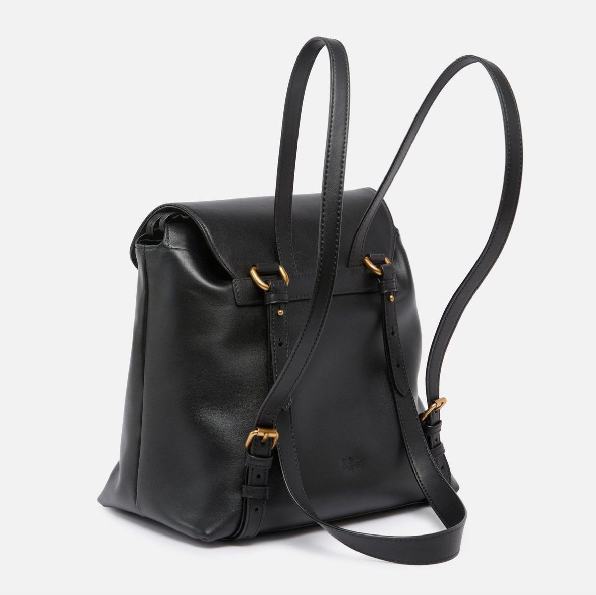 PINKO Medium Saddle Backpack in leather жіночий шкіряний рюкзак чорний