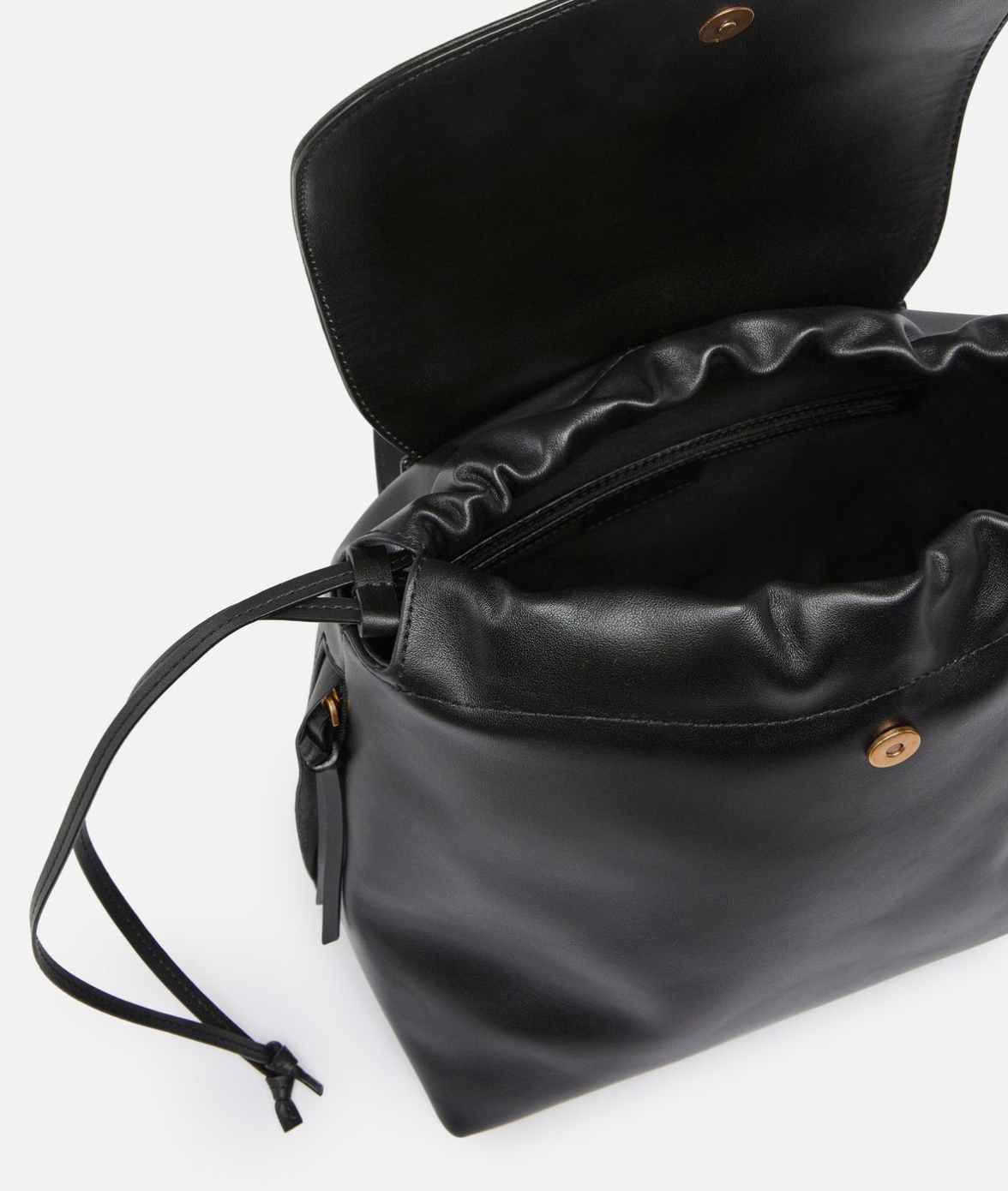 PINKO Medium Saddle Backpack in leather жіночий шкіряний рюкзак чорний