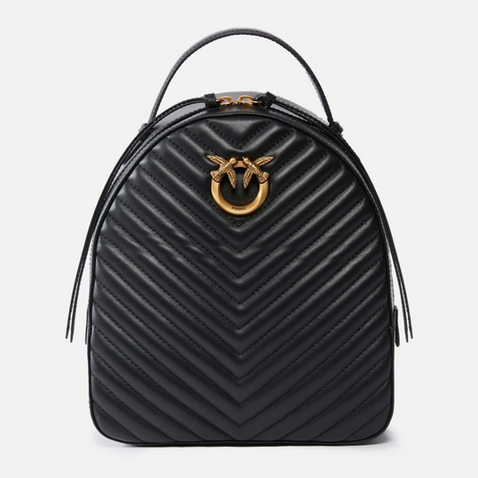 PINKO Love Backpack жіночий шкіряний рюкзак чорний