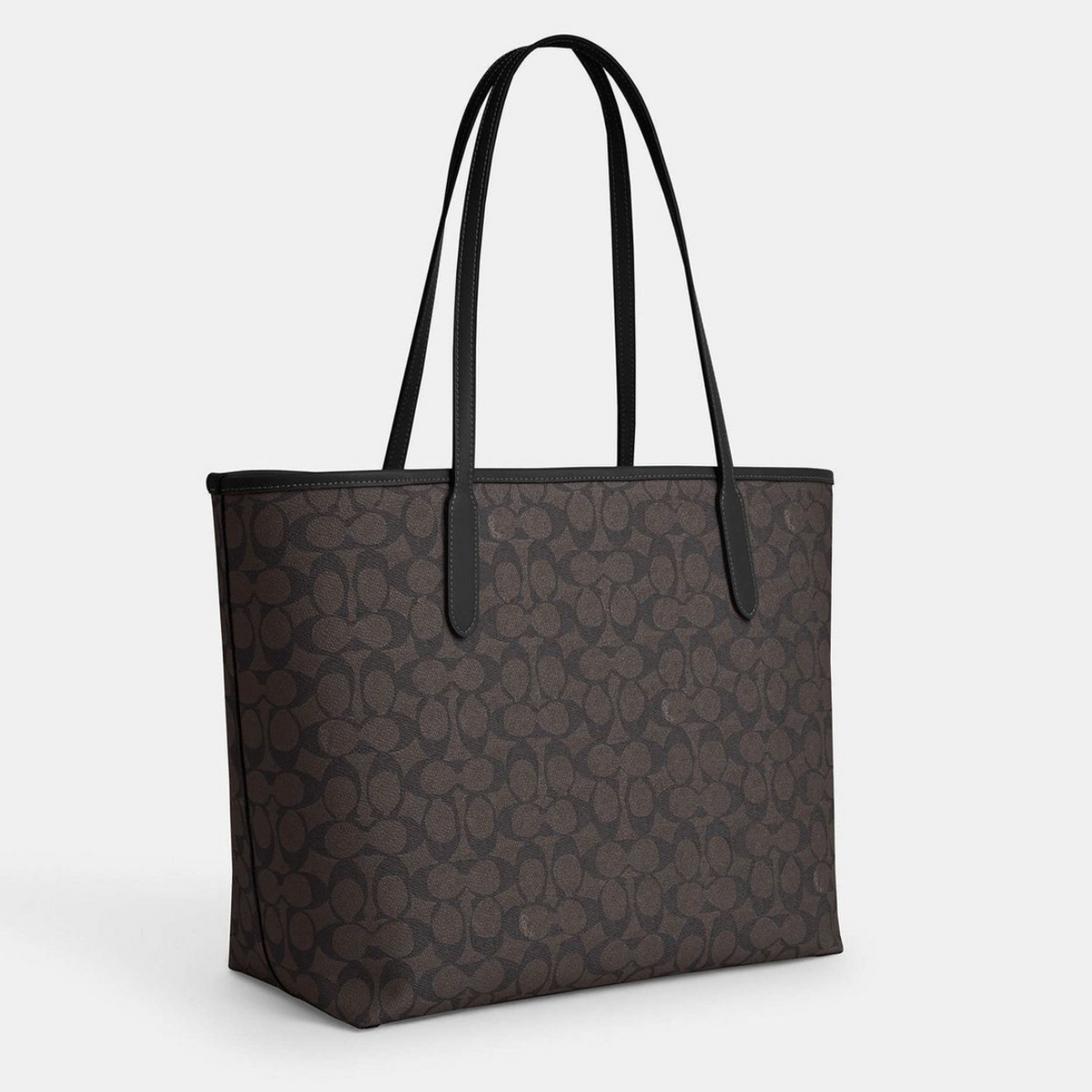 COACH City Tote Bag In Signature Canvas Black сумка жіноча