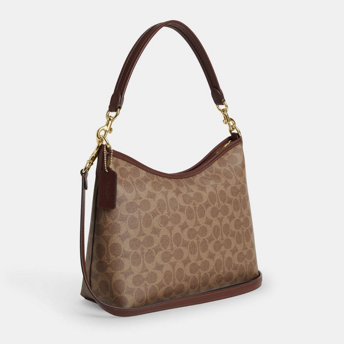 COACH Laurel Shoulder Bag In Signature Canvas Brown сумка жіноча