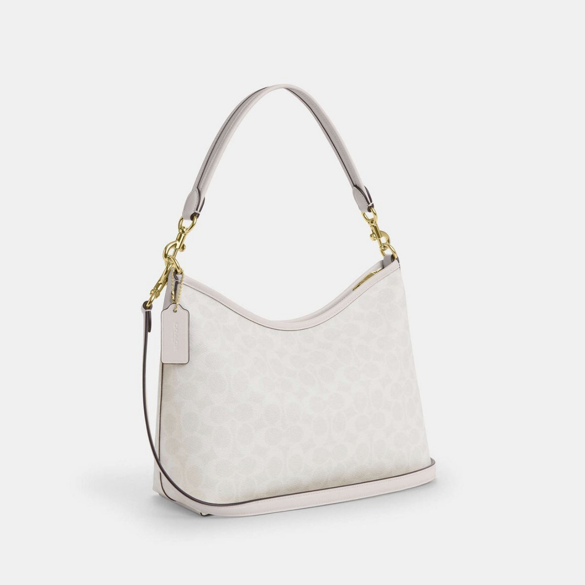 COACH Laurel Shoulder Bag In Signature Canvas White сумка жіноча