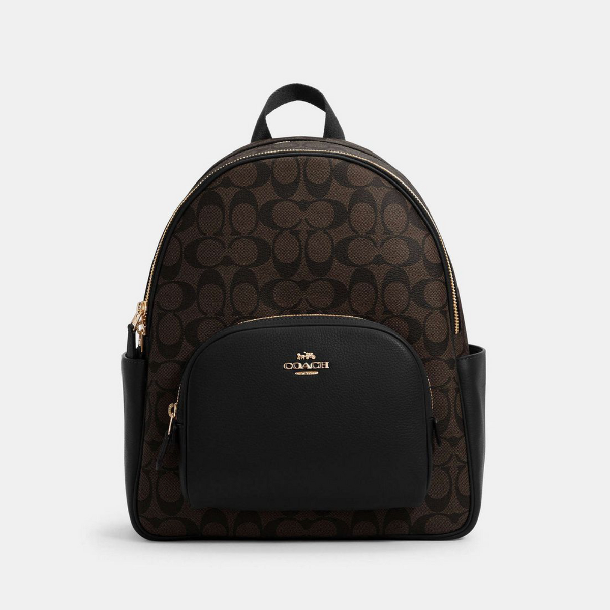 COACH Court Backpack In Signature Canvas Black рюкзак жіночий