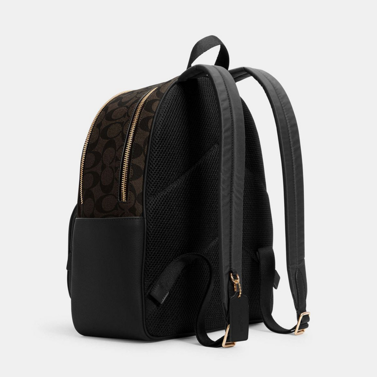 COACH Court Backpack In Signature Canvas Black рюкзак жіночий