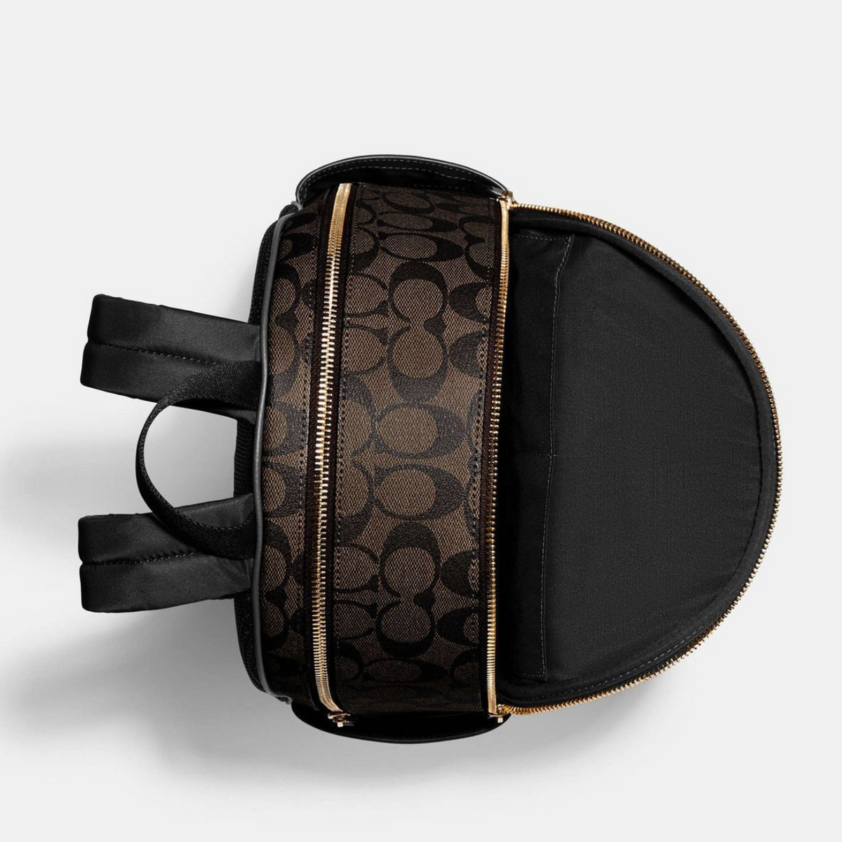 COACH Court Backpack In Signature Canvas Black рюкзак жіночий