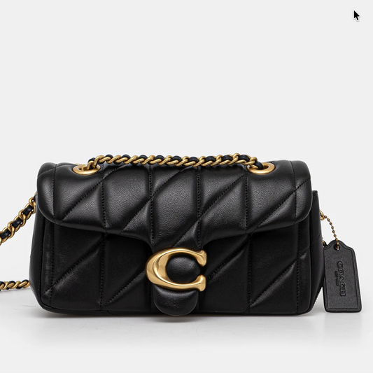 COACH Tabby Shoulder Bag 20 With Pillow Quilting Black сумка жіноча