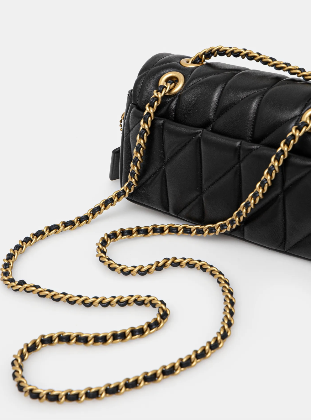 COACH Tabby Shoulder Bag 20 With Pillow Quilting Black сумка жіноча