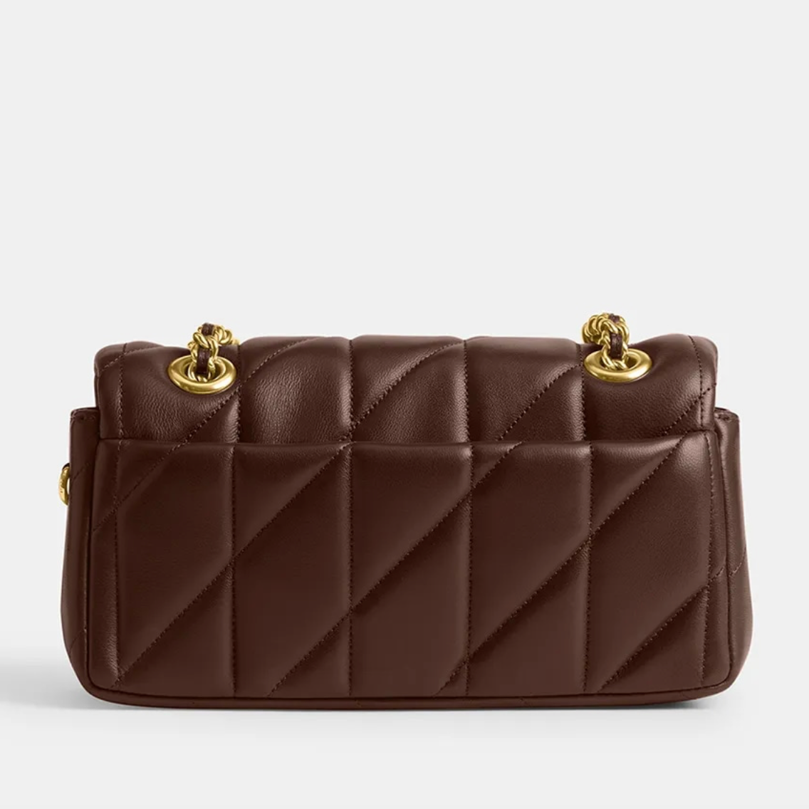 COACH Tabby Shoulder Bag 20 With Pillow Quilting Brown сумка жіноча
