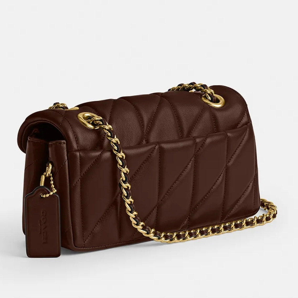 COACH Tabby Shoulder Bag 20 With Pillow Quilting Brown сумка жіноча