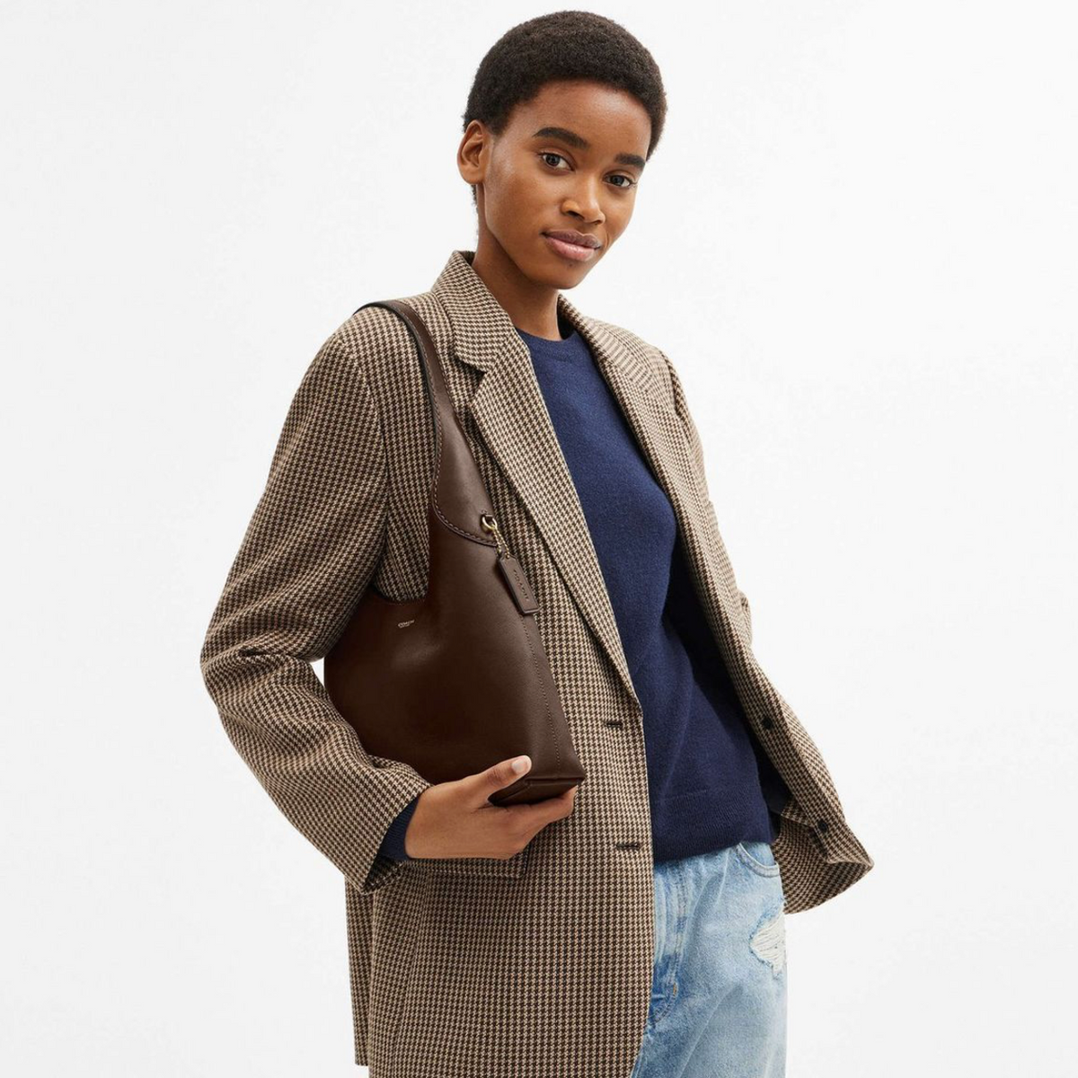COACH Brooklyn Shoulder Bag 28 Brown сумка жіноча
