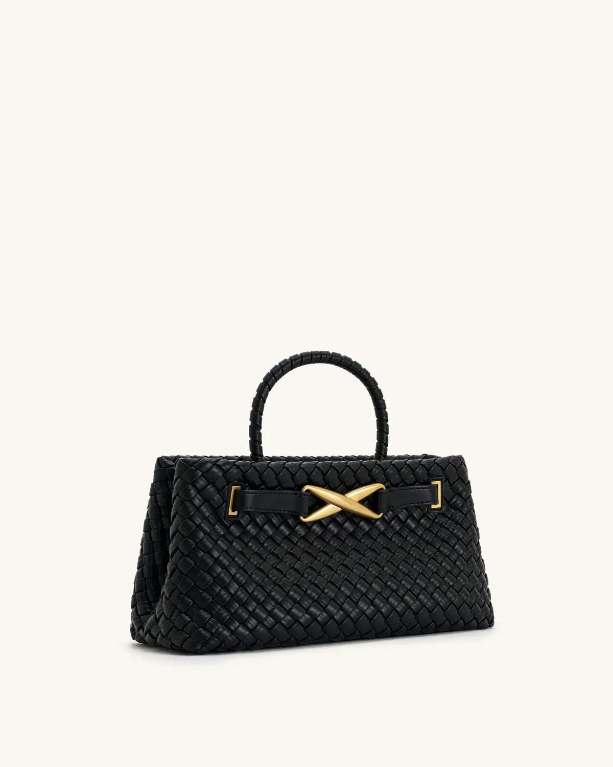 Жіноча сумка-тоут JW PEI Elora Woven Tote Bag, чорна — фото 2