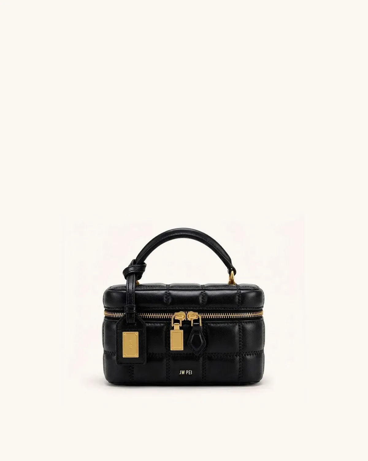 Жіноча сумка з верхньою ручкою JW PEI Cleo Box Shape Top Handle Bag, чорна