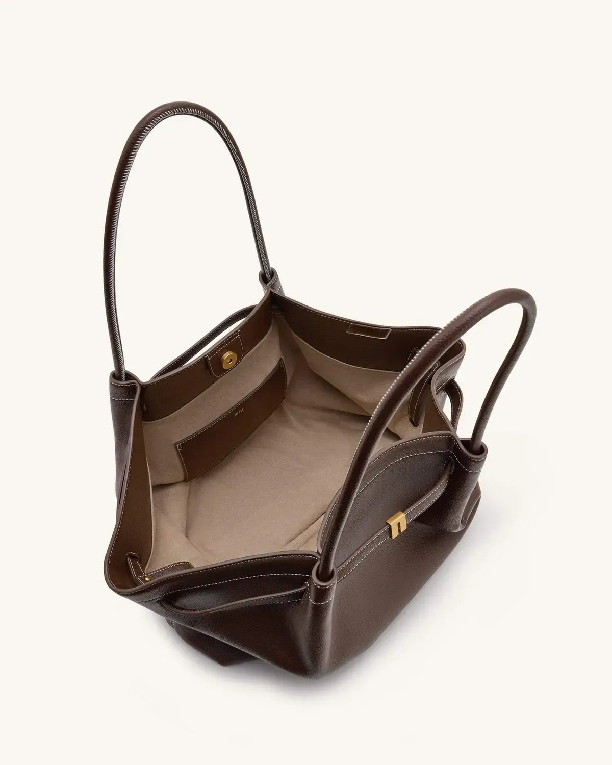 Жіноча сумка-тоут JW PEI Hana Large Tote Bag, темно-коричнева — фото 14