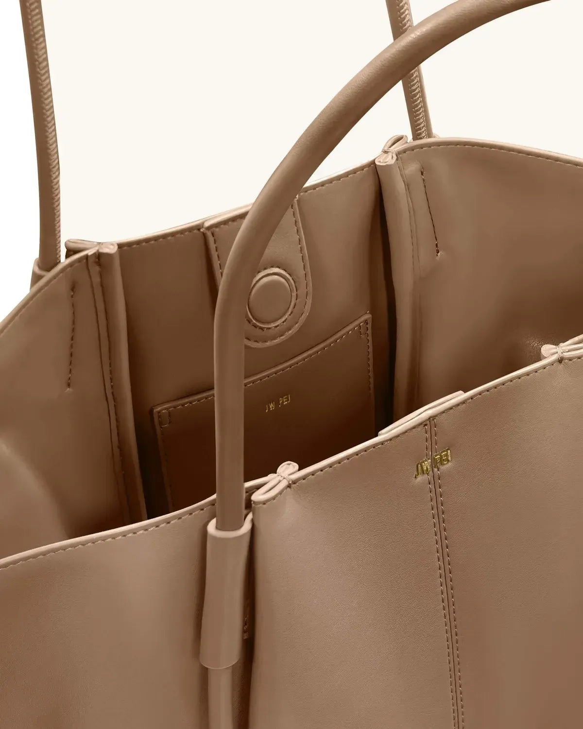 Жіноча сумка-тоут JW PEI Nala Wide Tote Bag, глиняно-коричнева — фото 5