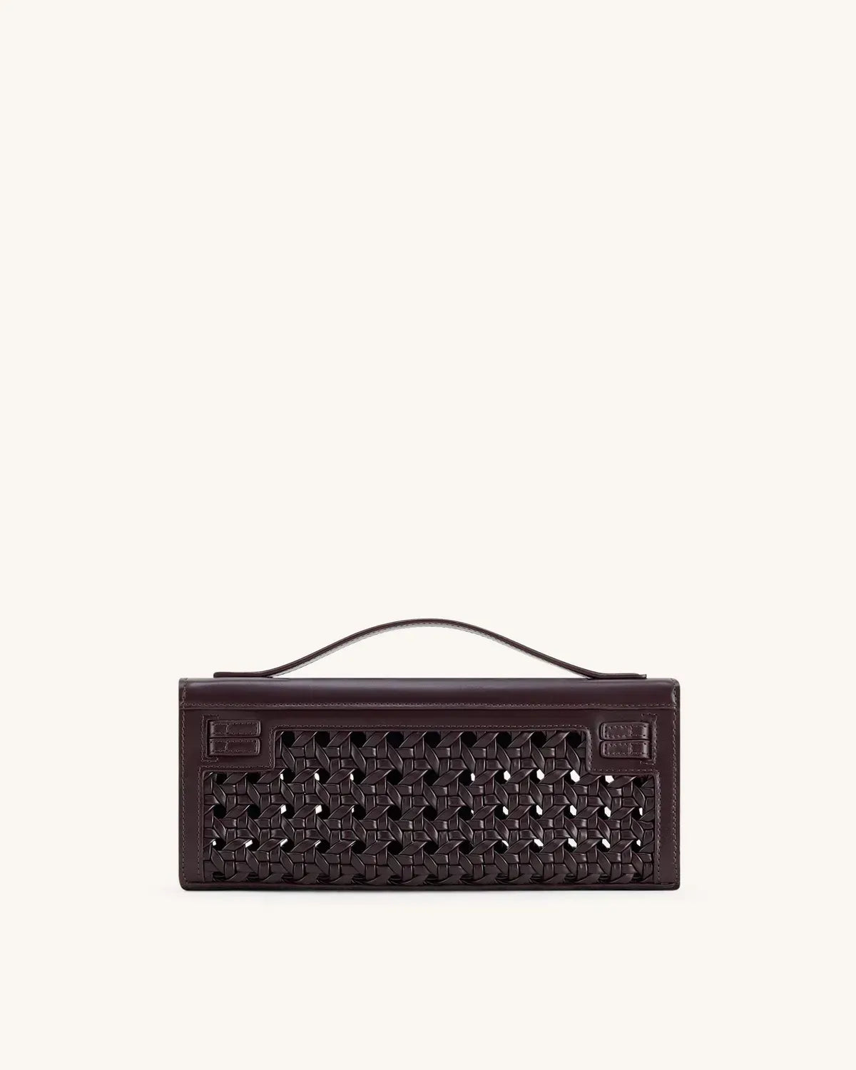 Жіноча сумка з верхньою ручкою JW PEI Bria Structured Top Handle Bag, темно-червона — фото 8